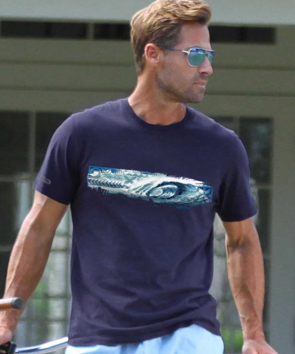 Ocean Soul - Indigo Short Sleeve Pima T-Shirt 3 Ocean Soul - Indigo Short Sleeve Pima T-Shirt