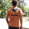 Palm Ocean View - Cinnamon Dyed Short Sleeve Crewneck T-Shirt -Chic Clothing Shop 0e7e0712 528a 4f94 a4bb 7ab1837d412e