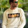 Sunset Dream - Coconut Dyed Long Sleeve Crewneck T-Shirt -Chic Clothing Shop 11bf1441 3d83 4722 bc49 aa20f6b01b9e