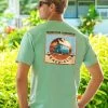 Volkswagen Beach Club - Key Lime Dyed Short Sleeve Crewneck T-Shirt