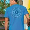 Tribal Rings Manta - Blue Hawaii Dyed Short Sleeve Crewneck T-Shirt -Chic Clothing Shop 158bcfa5 4008 4a08 b3f5 1882b05d7d4a