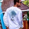 Maui Brewing Co Logo New Splatter - White Long Sleeve Crewneck T-Shirt -Chic Clothing Shop 1a1f9f90 6d32 4bd8 a9e4 f9fa2d3e7437