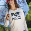 B. Kliban Cats In Clouds - Coconut Dyed Long Sleeve Crewneck T-Shirt -Chic Clothing Shop 1be0e4a3 d3c3 465b adc7 3bb75920fd2c