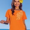 Henna Cascade - Apricot Dyed Short Sleeve Scoop Neck T-Shirt -Chic Clothing Shop 1c86ccdc a69c 469b 831f 318178306126