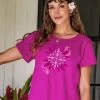 Lehua Quilt - Berry Short Sleeve Scoop Neck T-Shirt -Chic Clothing Shop 1dd80c0a b96b 424a 81ba b1fc59c627a1