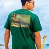 Artsy Diamond Head - Forest Green Short Sleeve Crewneck T-Shirt -Chic Clothing Shop 264b70da ea39 48fa 9051 e285d58e74d4