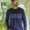 Holo Holo Band - Indigo Long Sleeve Pima T-Shirt