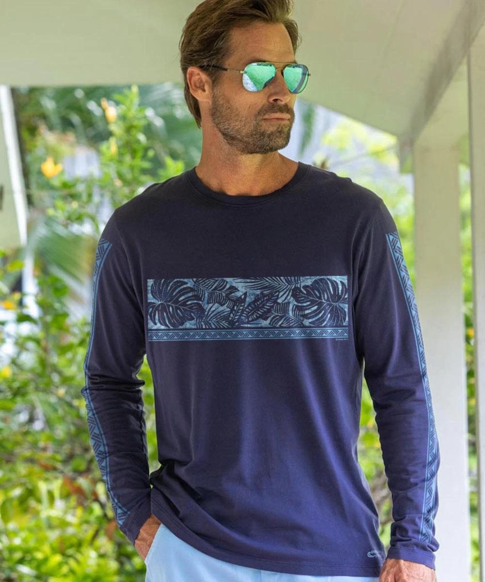 Holo Holo Band - Indigo Long Sleeve Pima T-Shirt 3 Holo Holo Band - Indigo Long Sleeve Pima T-Shirt