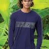 Island Icons Band - Indigo Long Sleeve Pima T-Shirt -Chic Clothing Shop 33961ba0 2828 4ea7 afed 1e632f538e93