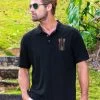Canoe Hoe - Black Short Sleeve Pique’ Polo Shirt 2 Canoe Hoe - Black Short Sleeve Pique’ Polo Shirt -Chic Clothing Shop 3a4f4eb3 6758 41a0 af7b a8f0dd6fdde1