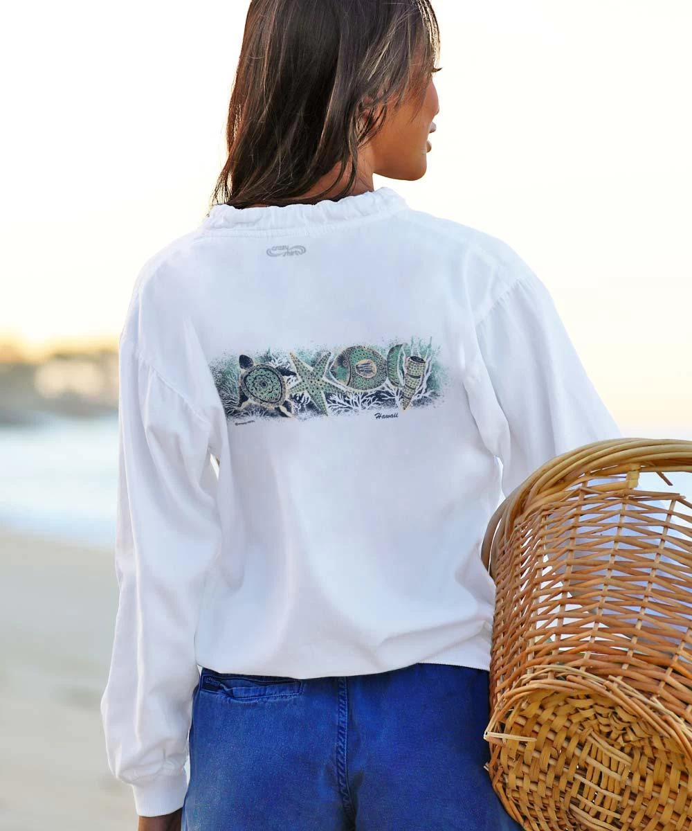 Sea Band - White Long Sleeve Lightweight Pullover 4 Sea Band - White Long Sleeve Lightweight Pullover - Image 2