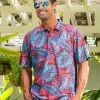 Kia’i - Red/Teal Short Sleeve Hawaiian Polo Shirt 1 Kia’i - Red/Teal Short Sleeve Hawaiian Polo Shirt -Chic Clothing Shop 3fe1ee05 35da 4127 b6a7 7f971bba1f7a