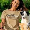 Hawaiian Humane Society Picket Fence Pooches - Kona Coffee Dyed Short Sleeve Scoop Neck T-Shirt -Chic Clothing Shop 42018bb6 a323 4f38 8c75 6c85dd769439