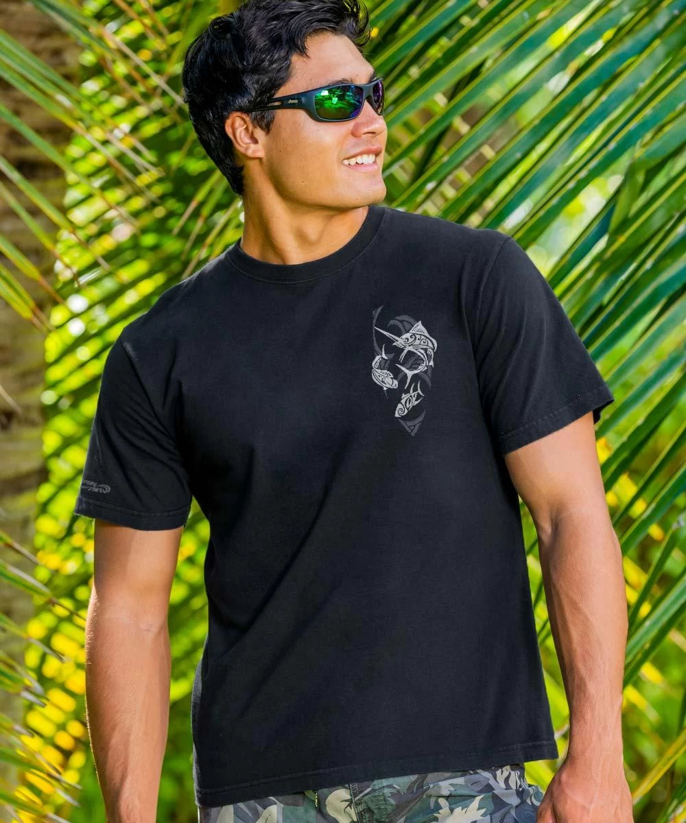 Kona Jack’s Sportfishing - Black Short Sleeve Crewneck T-Shirt 4 Kona Jack’s Sportfishing - Black Short Sleeve Crewneck T-Shirt - Image 2