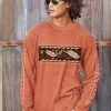 Chile Leaves Band - Chile Dyed Long Sleeve Crewneck T-Shirt -Chic Clothing Shop 4ab360e5 c8f5 404e 8224 da47b31a7cdf