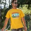 Hawaiian Humane Society Canine BBQ - Pineapple Dyed Short Sleeve Crewneck T-Shirt -Chic Clothing Shop 54e4567d 2a3d 4a3f 83f6 21f2cacb5b6a