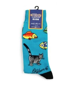 B. Kliban So Many Fish - Graphic Cotton Crew Socks -Chic Clothing Shop 556f7a7a ecc6 4294 8b83 a8a2f7fb9e66