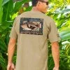 Humu Woodblock - Kona Coffee Dyed Short Sleeve Crewneck T-Shirt -Chic Clothing Shop 57c24d43 3b1f 4666 b9cd 6d64a6e3cb26