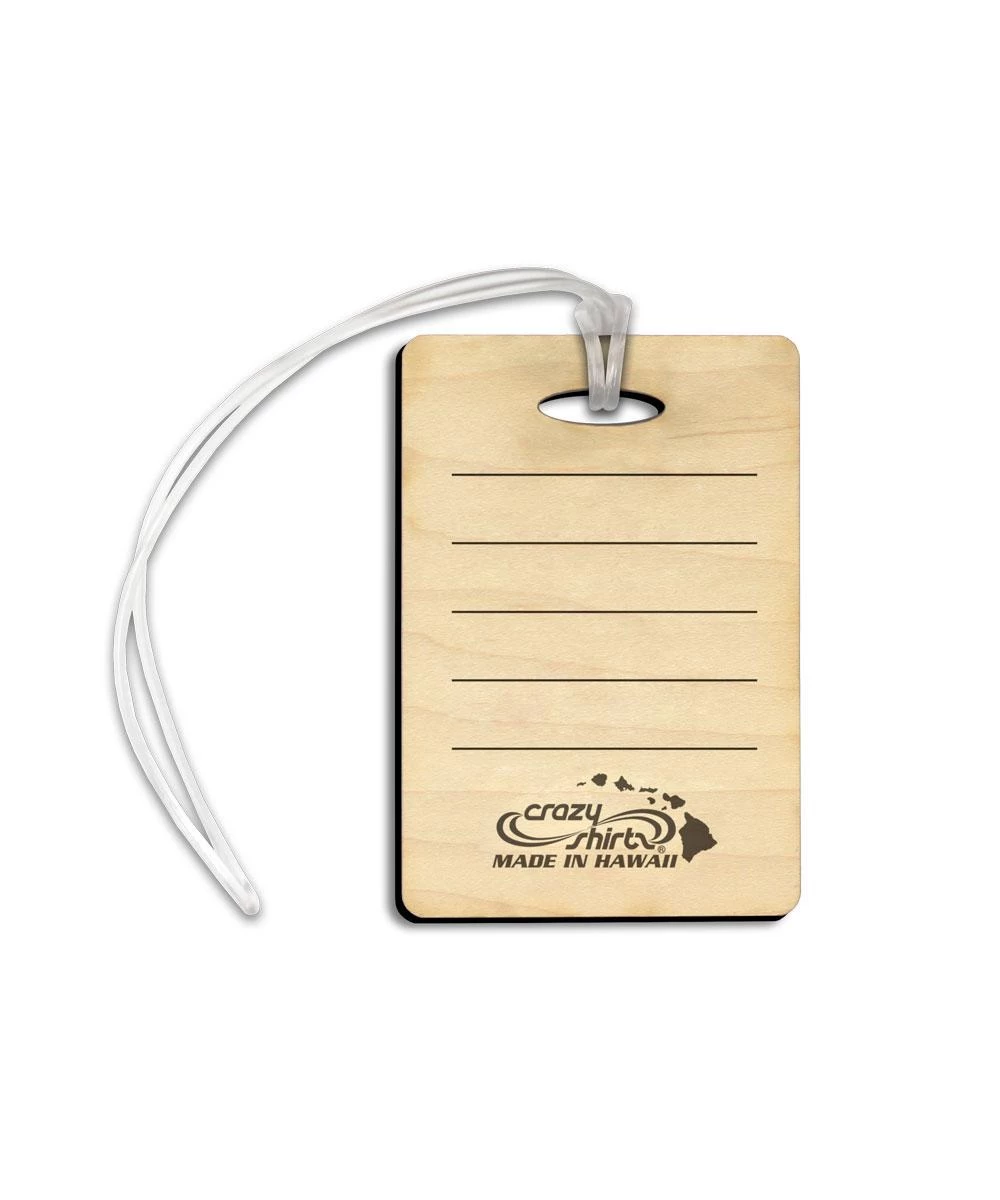 B. Kliban Hula Cat - Maplewood Luggage Tag 4 B. Kliban Hula Cat - Maplewood Luggage Tag - Image 2