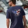 Land Of The Eagle - Indigo Short Sleeve Pima T-Shirt -Chic Clothing Shop 5d53f133 011c 4648 aa70 c83640906263