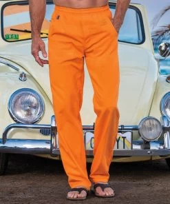Apricot Dyed Twill Pants