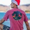 Sailboat Christmas - Paradise Red Dyed Short Sleeve Crewneck T-Shirt -Chic Clothing Shop 6b505dfa e7ce 4d5c b02c d51ef2e005b5