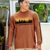 Mountain View Band - Cinnamon Dyed Long Sleeve Crewneck T-Shirt -Chic Clothing Shop 6e5697fe 5eef 48b8 99ab e75cd1fcaf53