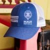 Maui Brewing Co Logo - Blue Heather Trucker Hat -Chic Clothing Shop 6e7689d9 98fc 499e 91cf dc3bc85961c4