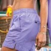 Lavender Dyed Shoreline Twill Shorts -Chic Clothing Shop 70ca823e 2b3f 40ba 91b0 5e75685bff46