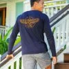 Desert Guardian - Indigo Long Sleeve Pima T-Shirt -Chic Clothing Shop 711a7f8e 07a4 4055 abd2 50196f37646f