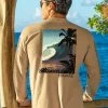 Tropical Big Wave - Kona Coffee Dyed Long Sleeve Crewneck T-Shirt -Chic Clothing Shop 728a631d 8985 41e0 8a41 412e5b19d9af