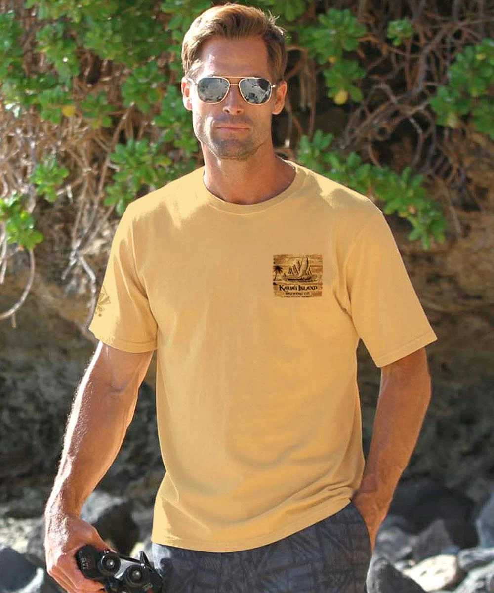 Kauai Island Brewing Co Kauai Island Branded - Beer Dyed Short Sleeve Crewneck T-Shirt 4 Kauai Island Brewing Co Kauai Island Branded - Beer Dyed Short Sleeve Crewneck T-Shirt - Image 2