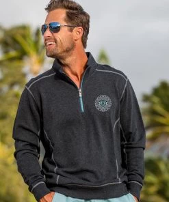 Spirits Of The Deep - Charcoal/Heather Long Sleeve Mountain Peak Pullover