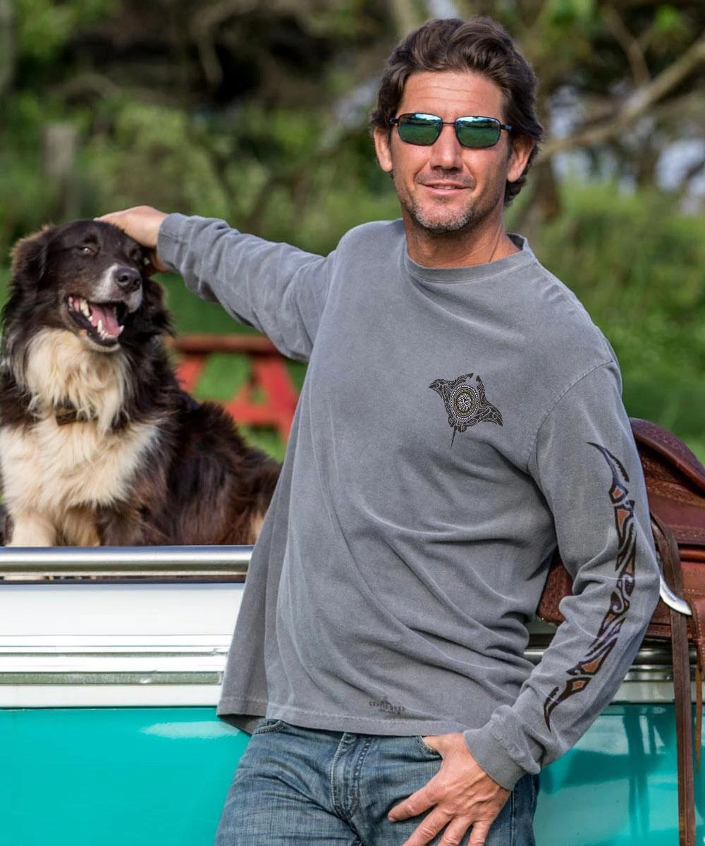 Maui Legend - Crater Dyed® Long Sleeve Crewneck T-Shirt 4 Maui Legend - Crater Dyed® Long Sleeve Crewneck T-Shirt - Image 2