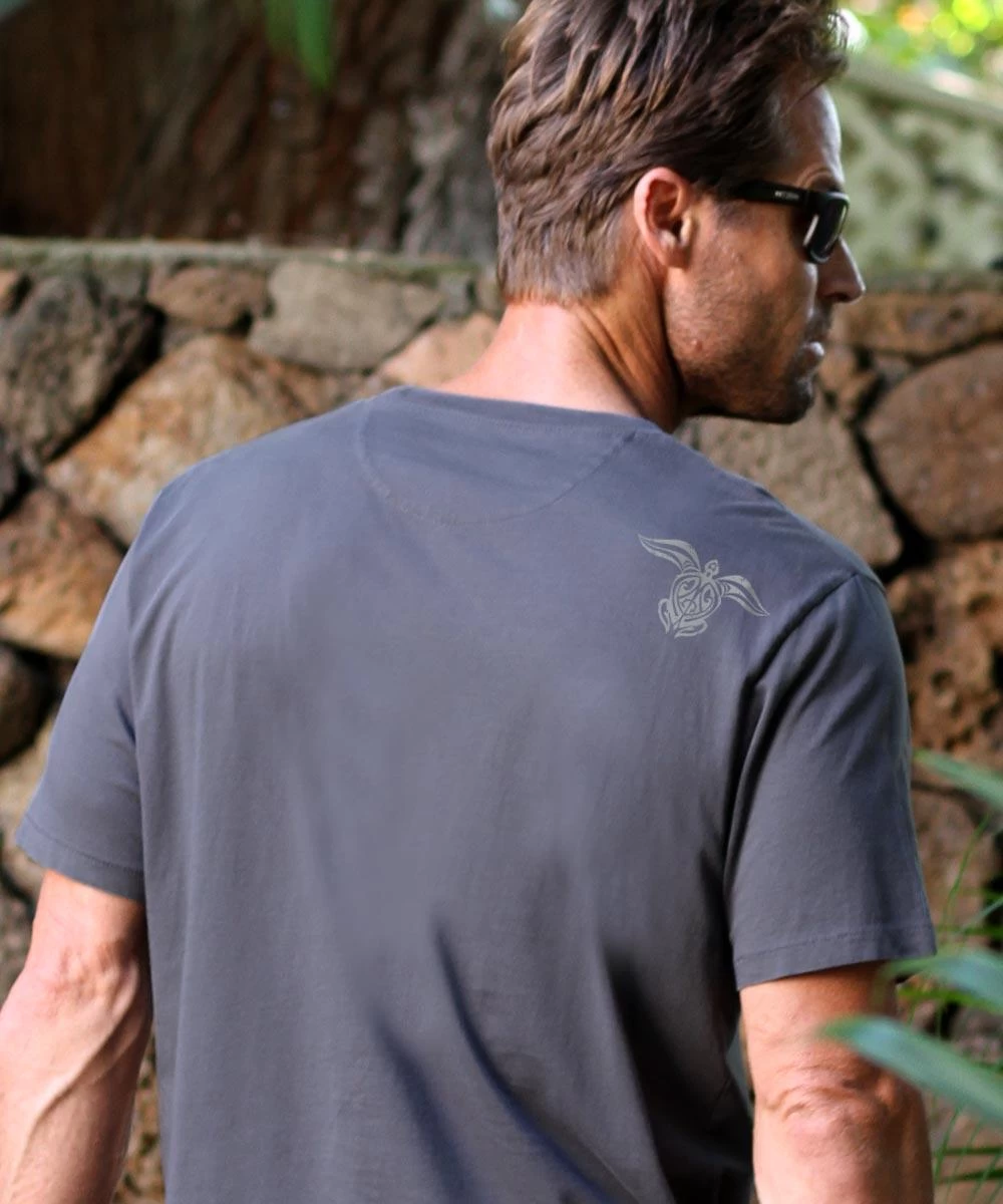 Honu Mano Legend - Smoke Short Sleeve Pima T-Shirt 4 Honu Mano Legend - Smoke Short Sleeve Pima T-Shirt - Image 2