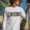 Aloha Flora Band - White Long Sleeve Crewneck T-Shirt -Chic Clothing Shop 8a88147e 9797 43a2 aa4f 7c940846260c