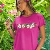 Floral Swirl Band - Berry Short Sleeve Crewneck T-Shirt 2 Floral Swirl Band - Berry Short Sleeve Crewneck T-Shirt -Chic Clothing Shop 92045537 e0ad 4a4d 8517 a3620cd87207