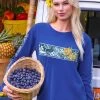 Pua Breeze - Blueberry Dyed Long Sleeve Crewneck T-Shirt -Chic Clothing Shop 944f3a7f f33a 4a56 a8ad 66e36cf85699