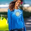 Spun Sun Mosaic - Blue Hawaii Dyed Long Sleeve Crewneck T-Shirt -Chic Clothing Shop 9475991f 8bbe 4897 9ec5 22fedd791d40