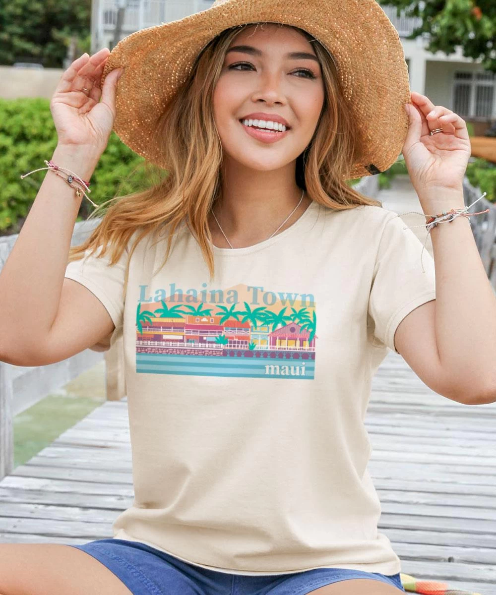 Sweet Lahaina - Coconut Dyed Short Sleeve Scoop Neck T-Shirt 3 Sweet Lahaina - Coconut Dyed Short Sleeve Scoop Neck T-Shirt