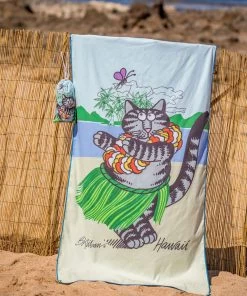 B. Kliban Hula Cat - Microfiber Beach Towel -Chic Clothing Shop 9b0e6cef 97ff 4807 9785 a0a9f3e26f38