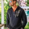 Tribal Honu Manta Flow - Black/Charcoal Long Sleeve Longboard Hooded Tee -Chic Clothing Shop 9cfe3f41 1df9 430a bad7 5370dea3e329