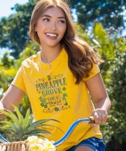 Pineapple Grove - Pineapple Dyed Short Sleeve Crewneck T-Shirt