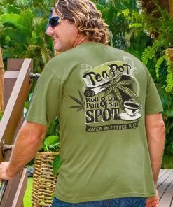 Tea Pot Spot - Hemp Dyed Short Sleeve Crewneck T-Shirt