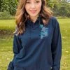 Honu Glide Quilts - Navy Long Sleeve Lightweight Pullover -Chic Clothing Shop a4c01c4e c473 47a3 ab34 f488b4d0f4eb