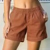Cinnamon Dyed Shoreline Twill Shorts -Chic Clothing Shop a4f3b141 68f1 473d b51e 89568d61638e