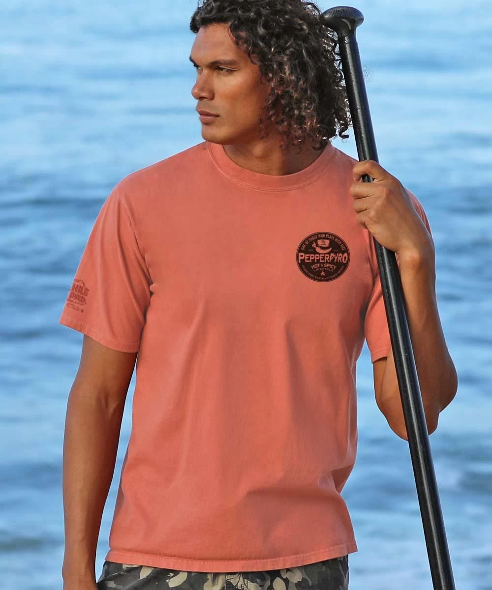 Pepper Pyro - Chile Dyed Short Sleeve Crewneck T-Shirt 4 Pepper Pyro - Chile Dyed Short Sleeve Crewneck T-Shirt - Image 2