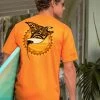 Tribal Manta Surf - Apricot Dyed Short Sleeve Crewneck T-Shirt -Chic Clothing Shop b22b5f56 8d08 47bd a600 22353b32c292