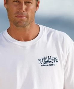 Kona Jack’s - White Short Sleeve Crewneck T-Shirt -Chic Clothing Shop b2b0c2c0 485f 4770 b165 fce37407c893