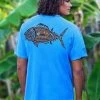 The Hunt - Blue Hawaii Dyed Short Sleeve Crewneck T-Shirt 1 The Hunt - Blue Hawaii Dyed Short Sleeve Crewneck T-Shirt -Chic Clothing Shop b391577b af7f 4034 b229 00905ae7c414